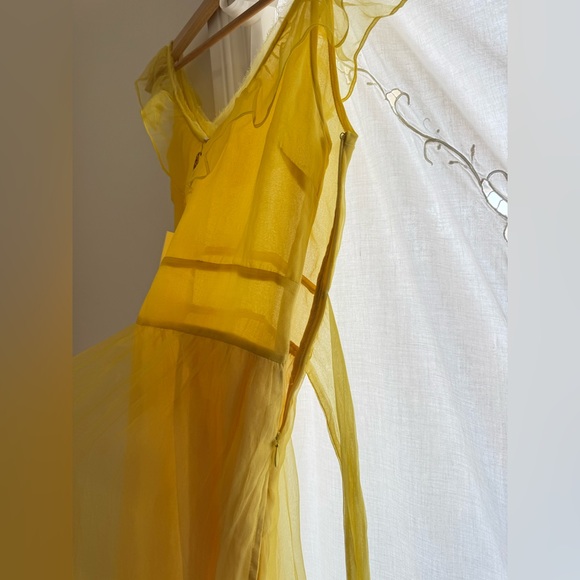LoveShackFancy Joanne Yellow Maxi Dress - Picture 6 of 10